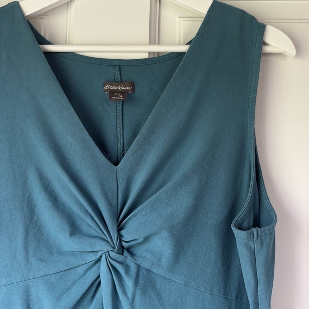 Eddie Bauer Aster Tie the Knot Dress Womens XL Blue Athletic Active Outdoor - Picture 5 of 5
